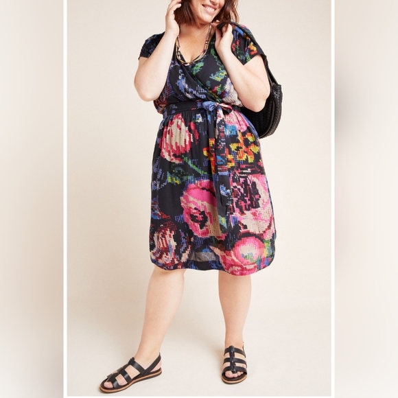 Anthropologie Dresses & Skirts - By Anthropologie Astrid Needlepoint Print Dress, GUC, Size L